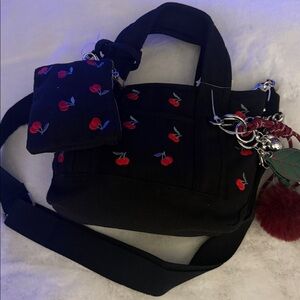 🍒🍒Madden Girl Black Mini Bag with Cherry Design 🍒🍒